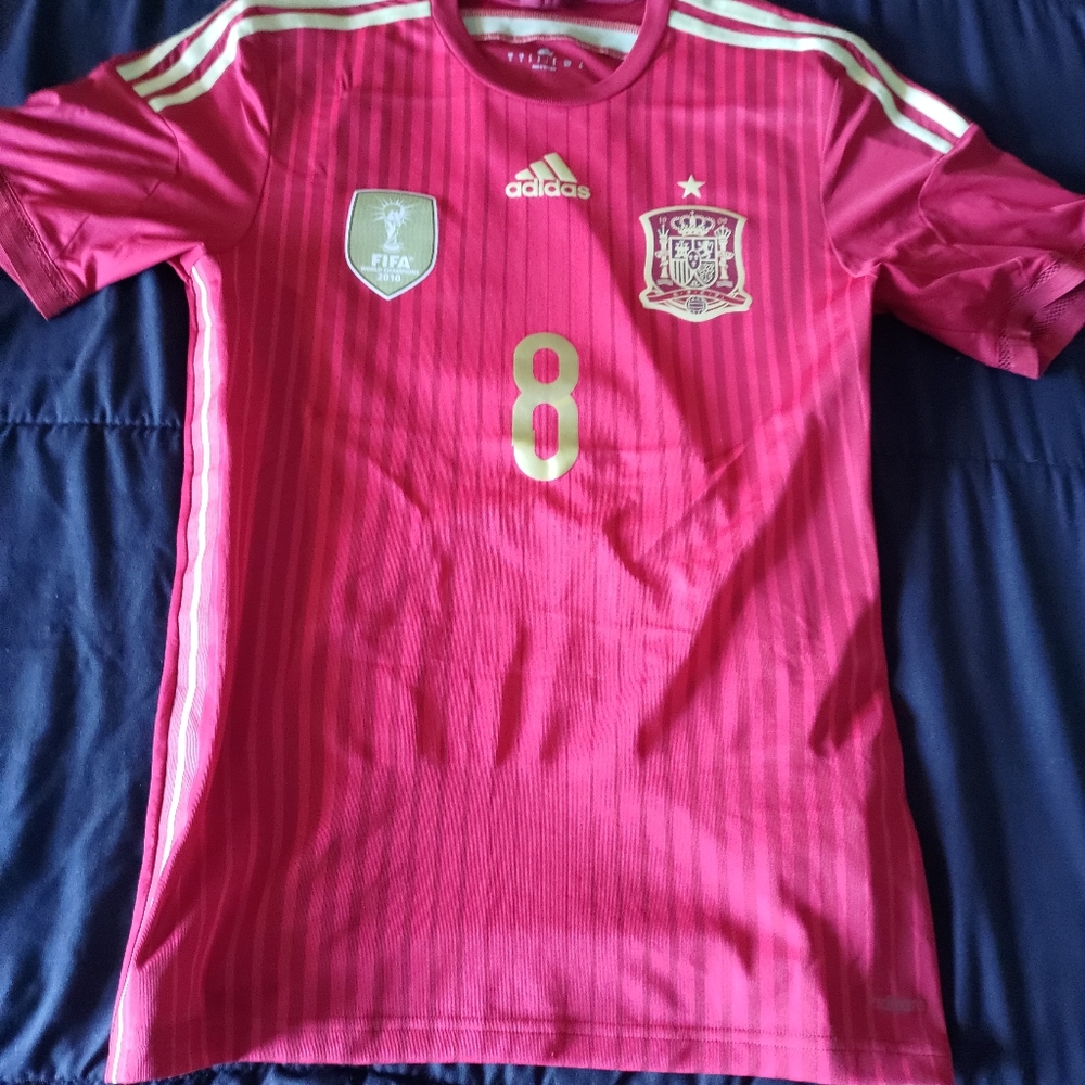 Adidas Climacool Spain Soccer Jersey Xavi World Cup